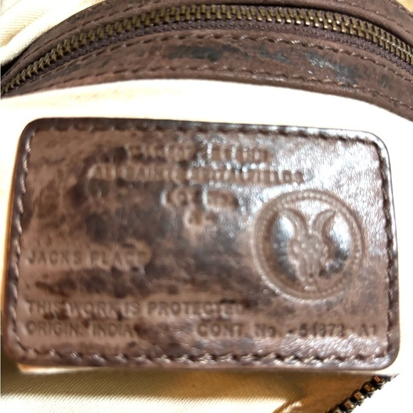 Allsaints brown leather shoulder handbag - Picture 6 of 6